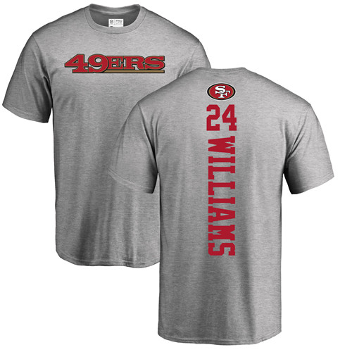 Men San Francisco 49ers Ash K Waun Williams Backer #24 NFL T Shirt->women nfl jersey->Women Jersey